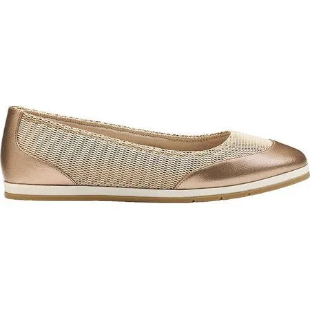 Aerosoles Women GET Smart Ballet Flat Gold Combo Sneakers