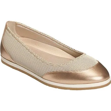 Aerosoles Women GET Smart Ballet Flat Gold Combo Sneakers