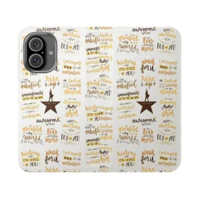 Artistic Broadway Musical Flip Cover Phone Case