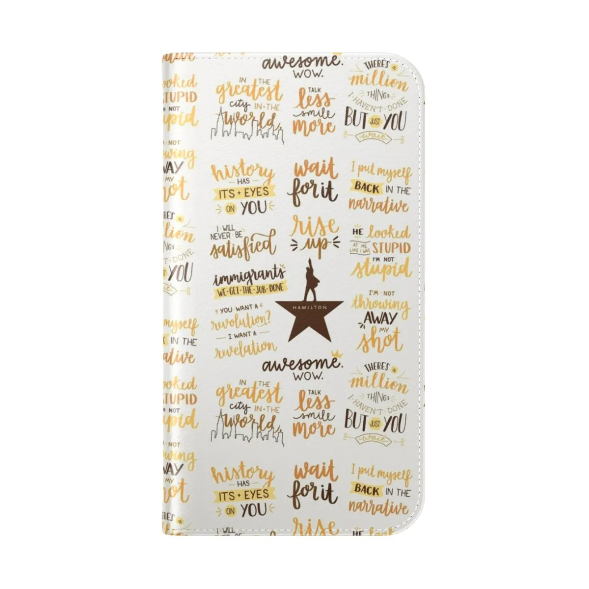 Artistic Broadway Musical Flip Cover Phone Case