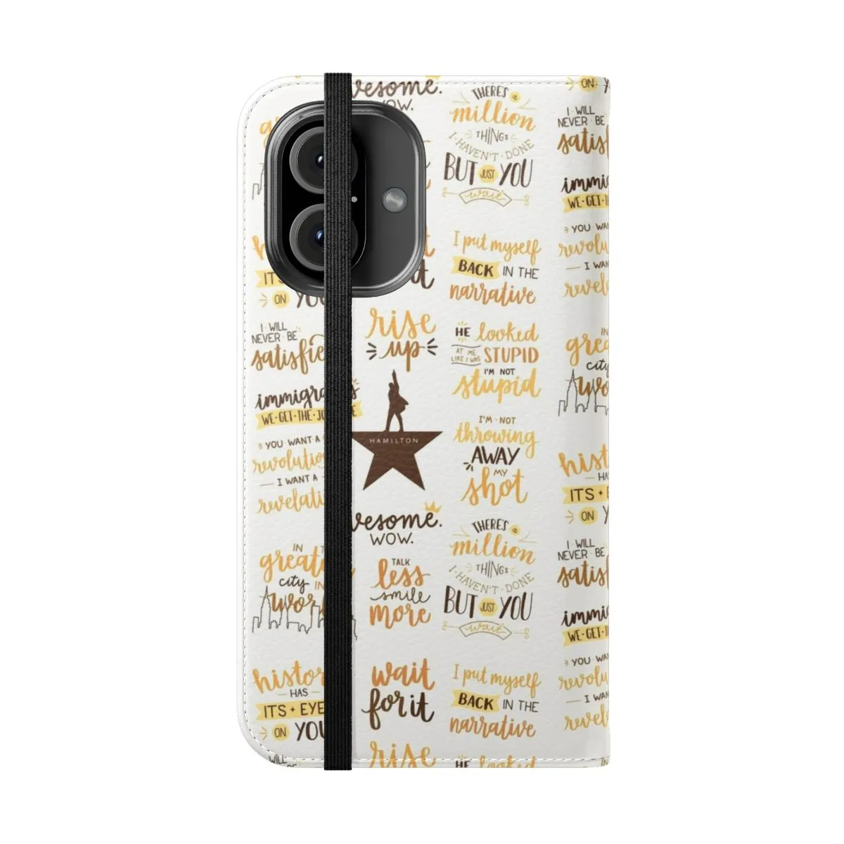 Artistic Broadway Musical Flip Cover Phone Case