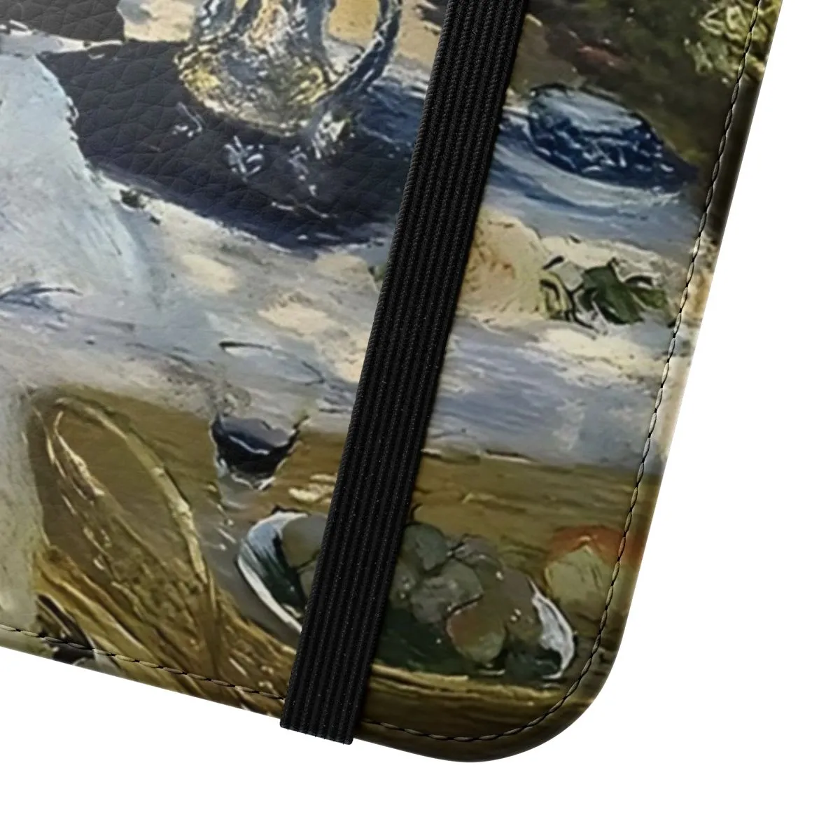Artistic Cat & Flower Garden Flip Phone Case