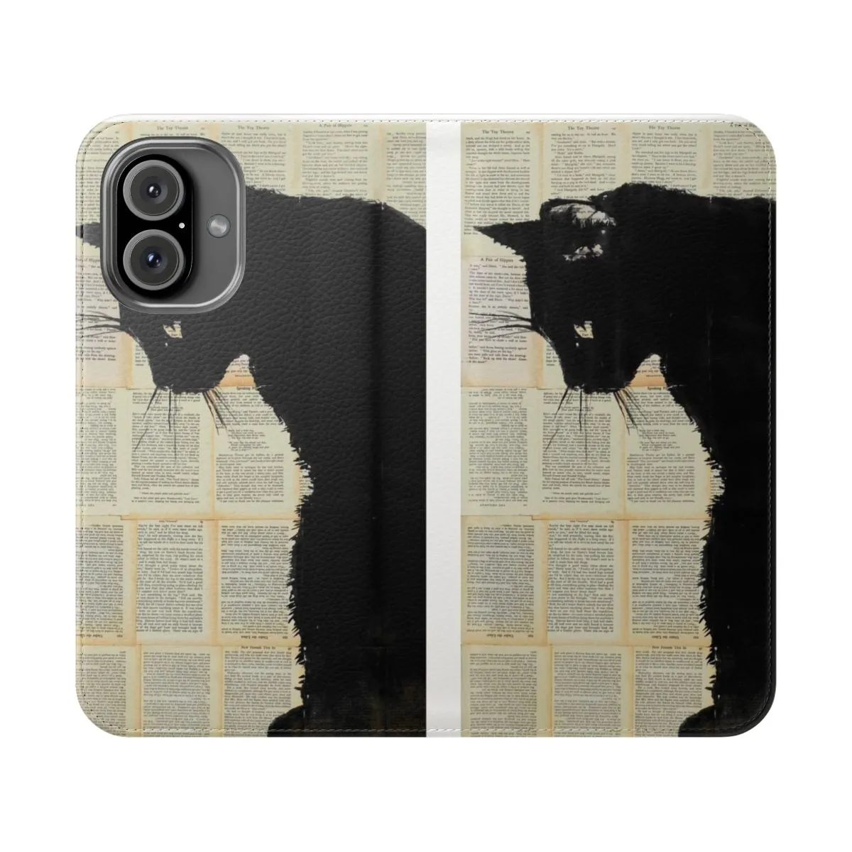 Artistic Cat Flip Cover Phone Case