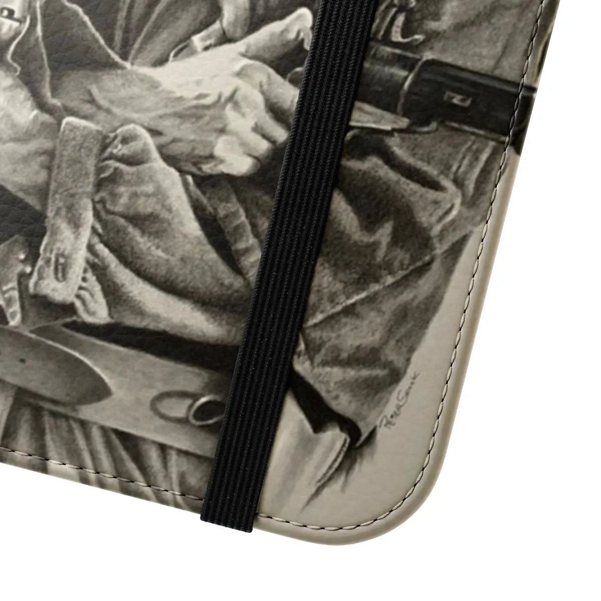 Artistic Clint Eastwood Spaghetti Western Inspired Flip Cover Phone Case