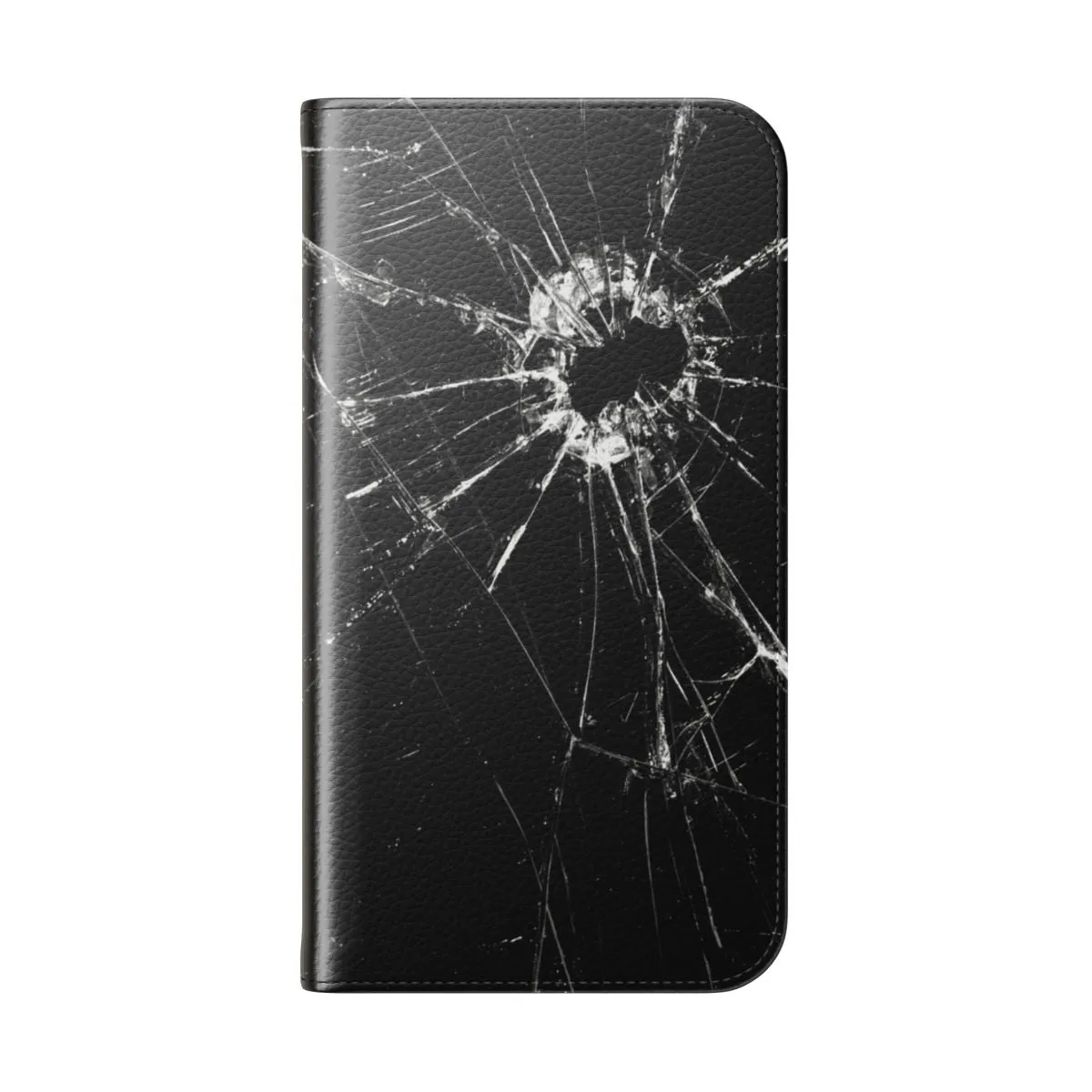 Artistic Cracked Screen iPhone Flip Case