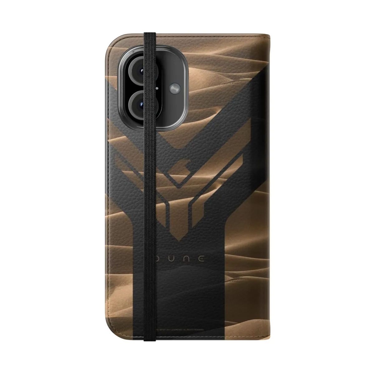 Artistic Dune-Inspired Flip Phone Case