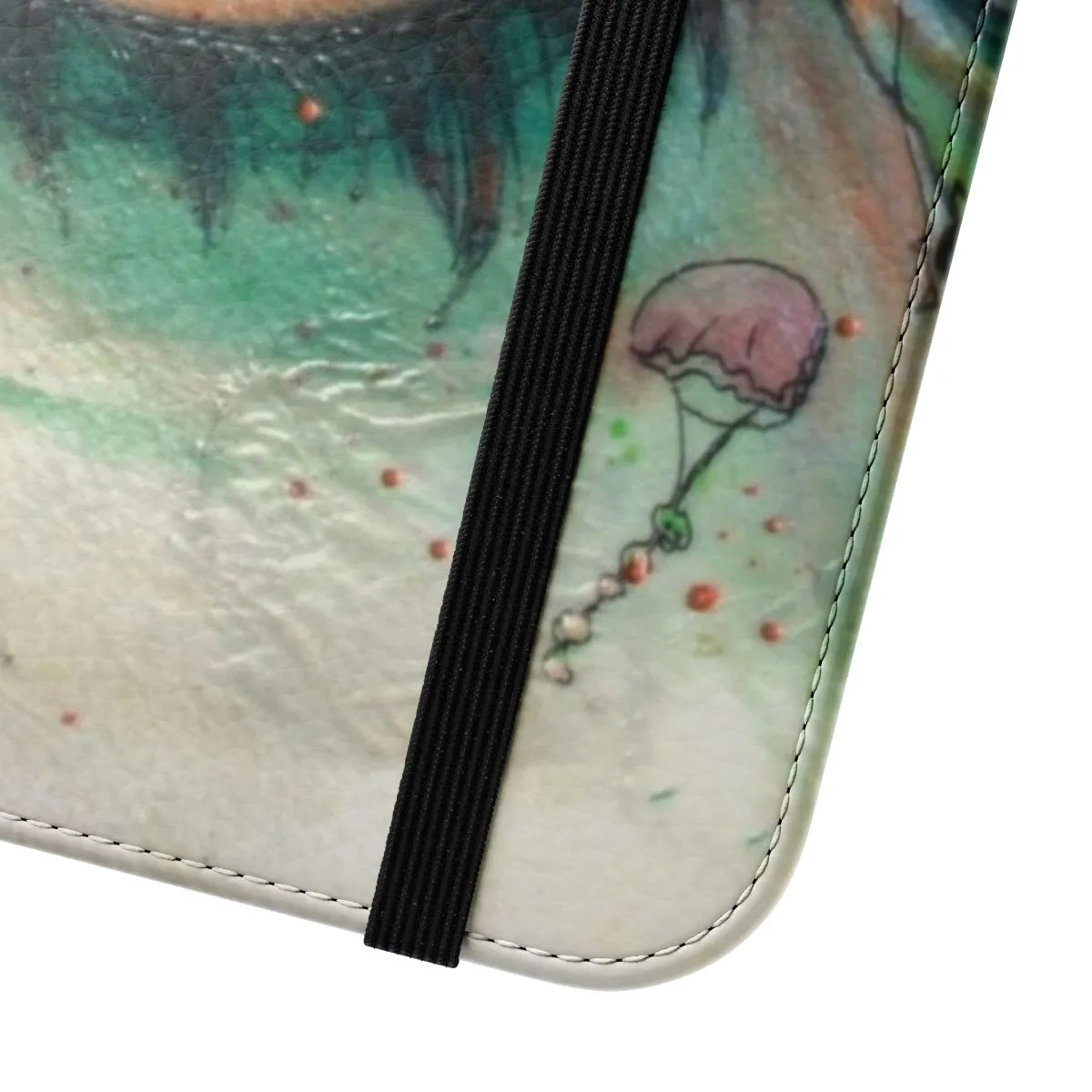 Artistic Encaustic Flip Cover Phone Case - Blink of Eyes Design