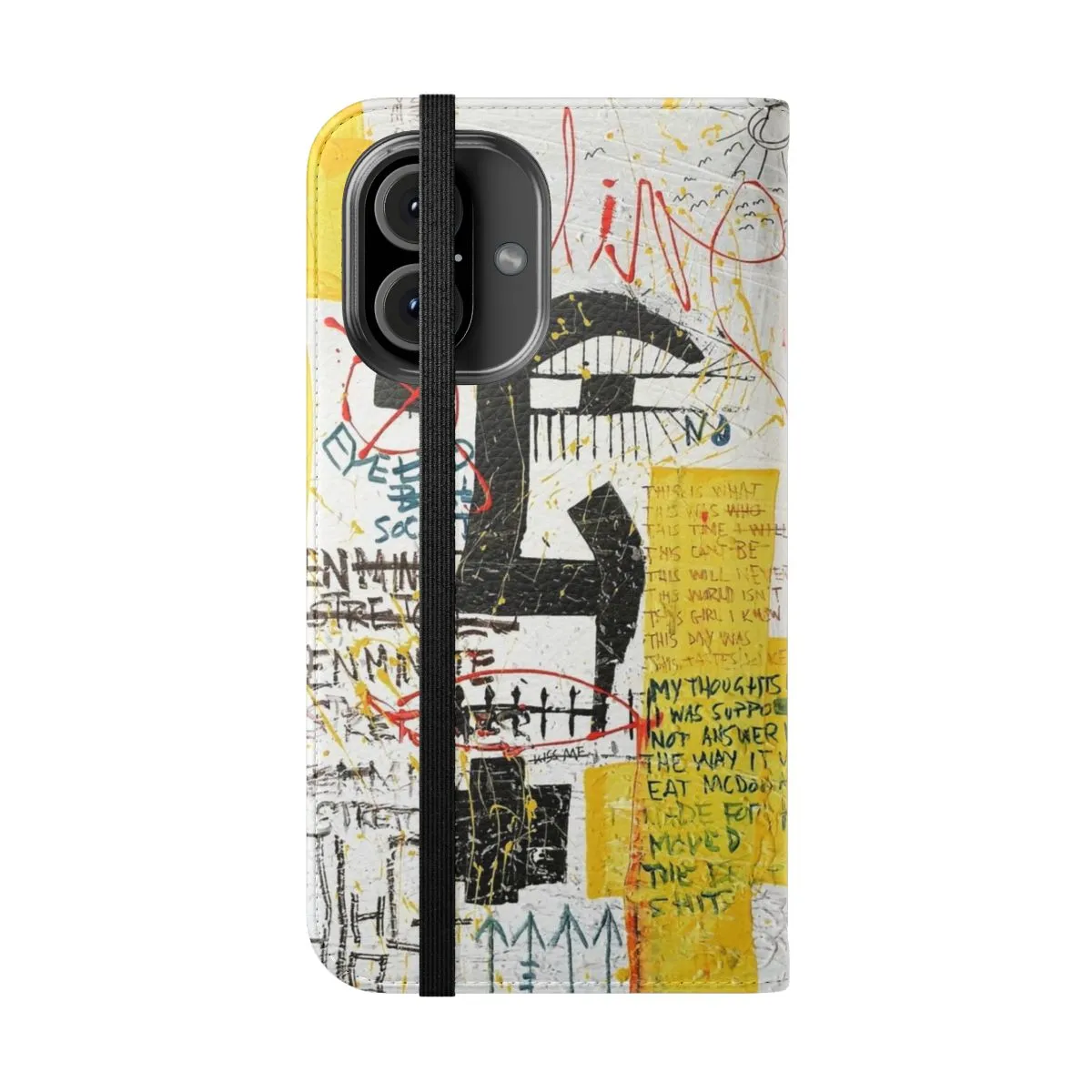 Artistic Flip Cover Phone Case with Abstract Designs