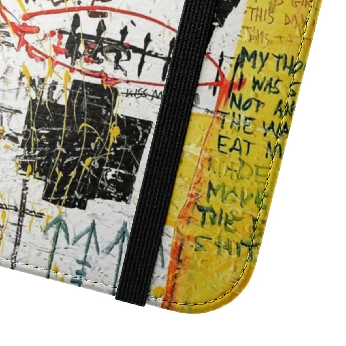 Artistic Flip Cover Phone Case with Abstract Designs
