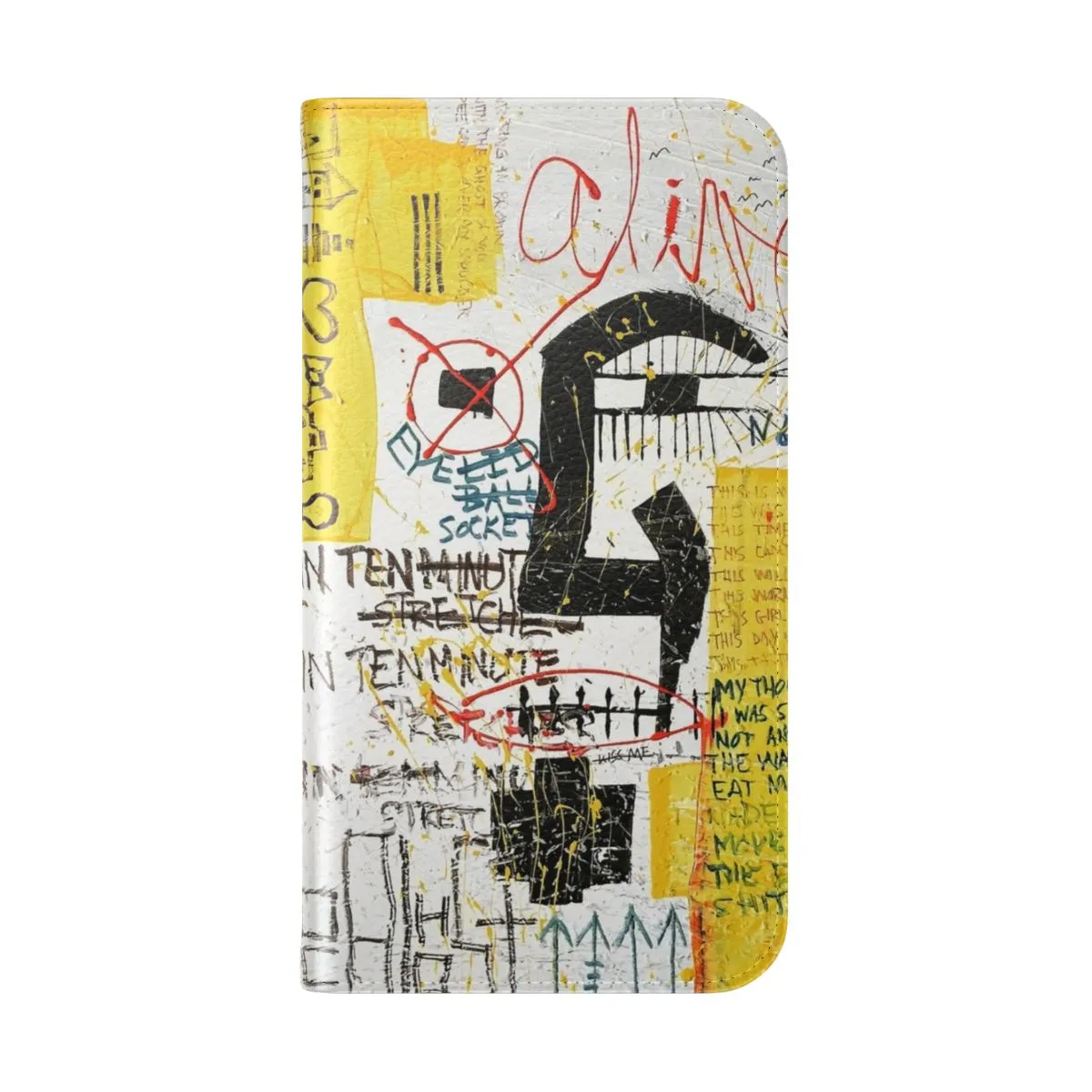 Artistic Flip Cover Phone Case with Abstract Designs