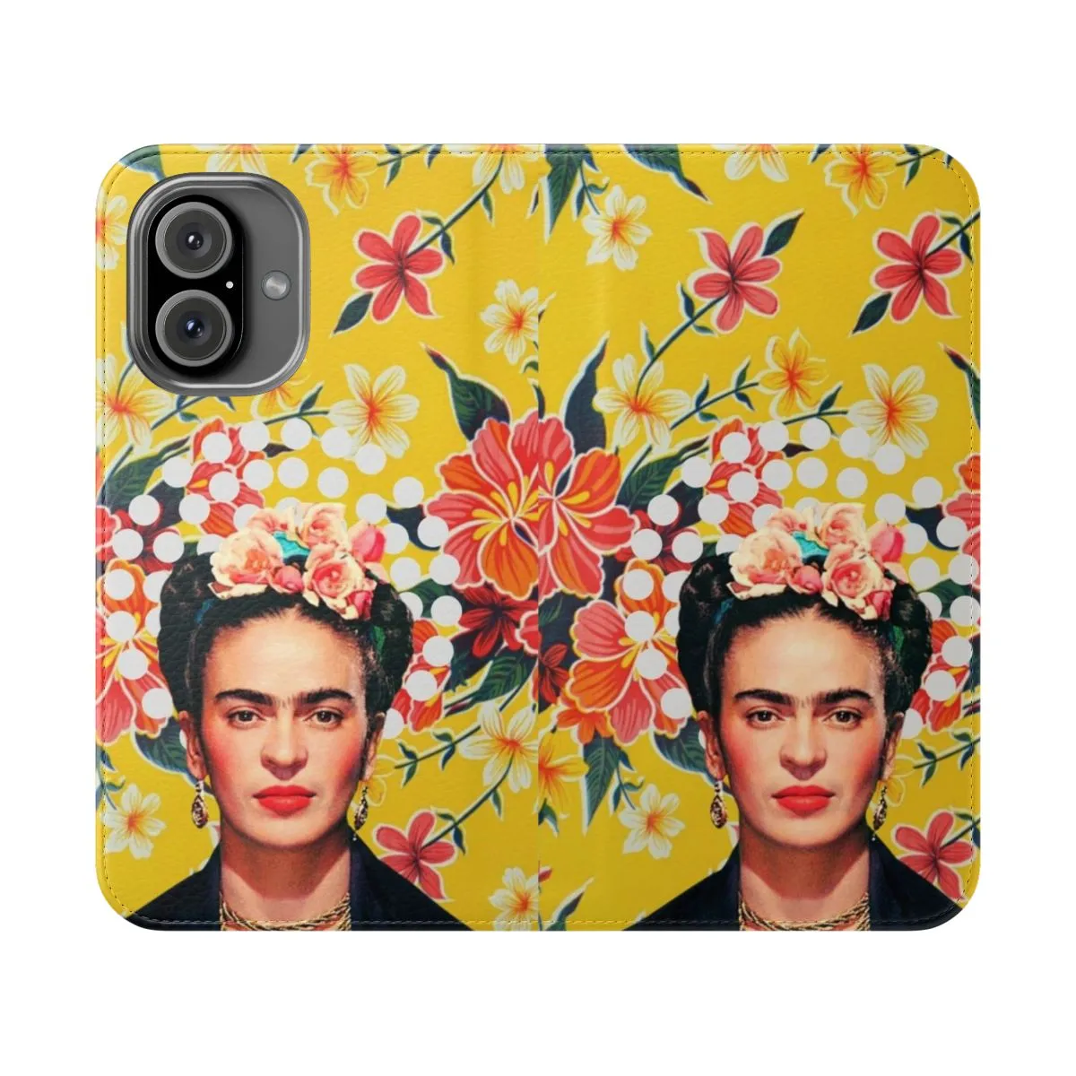 Artistic Frida Kahlo Inspired Floral Phone Case