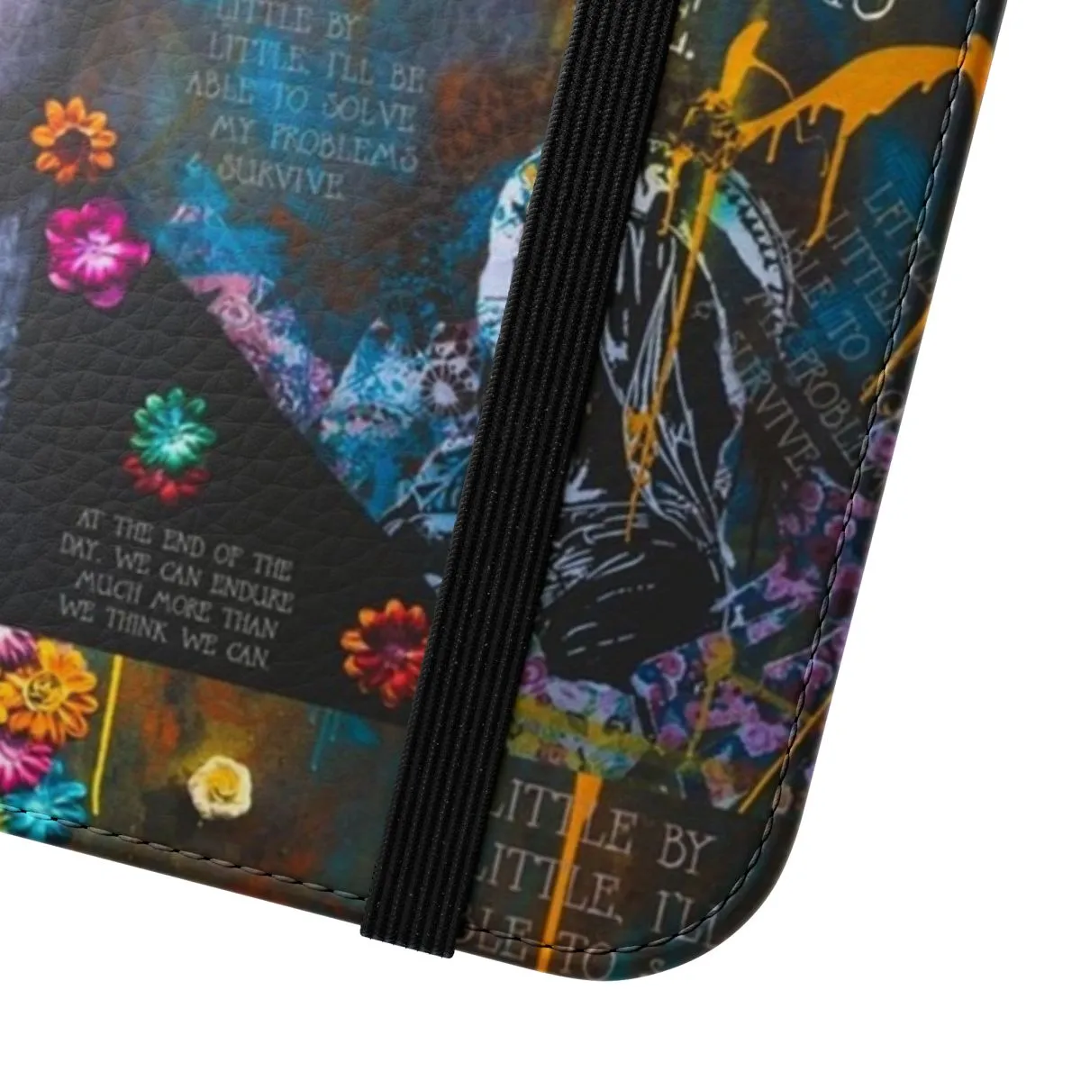 Artistic Frida Kahlo Inspired Motivational Flip Cover Phone Case