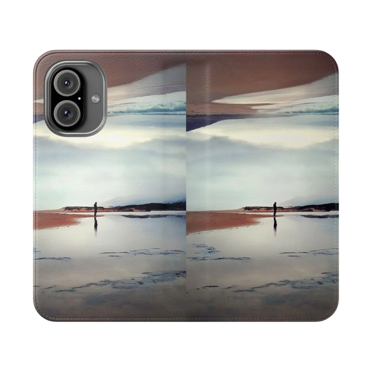 Artistic Ghost on the Shore Flip Cover Phone Case