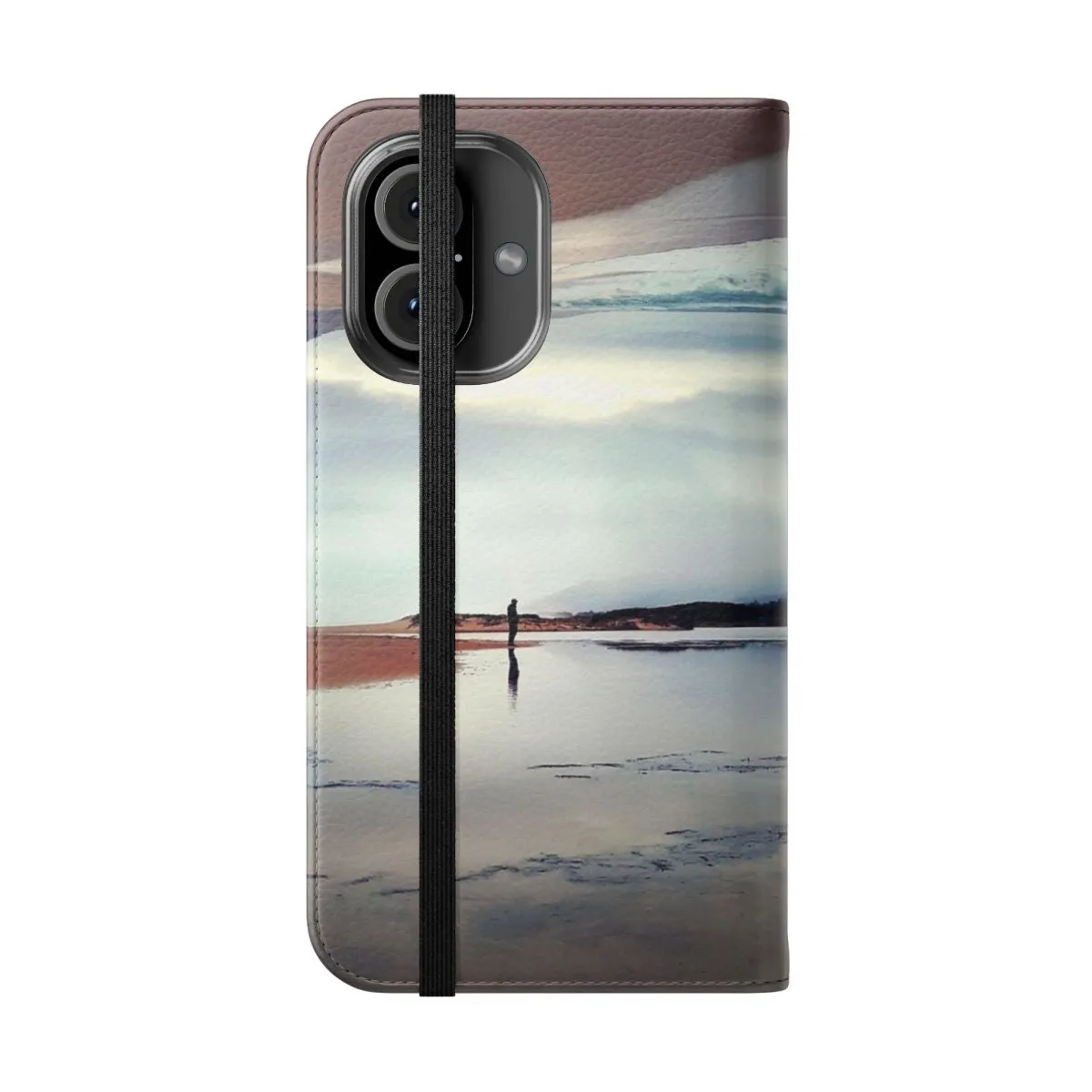 Artistic Ghost on the Shore Flip Cover Phone Case