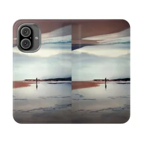 Artistic Ghost on the Shore Flip Cover Phone Case