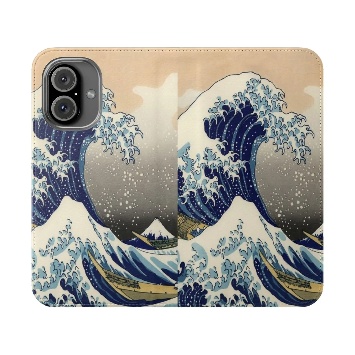 Artistic Great Wave Flip Cover Phone Case