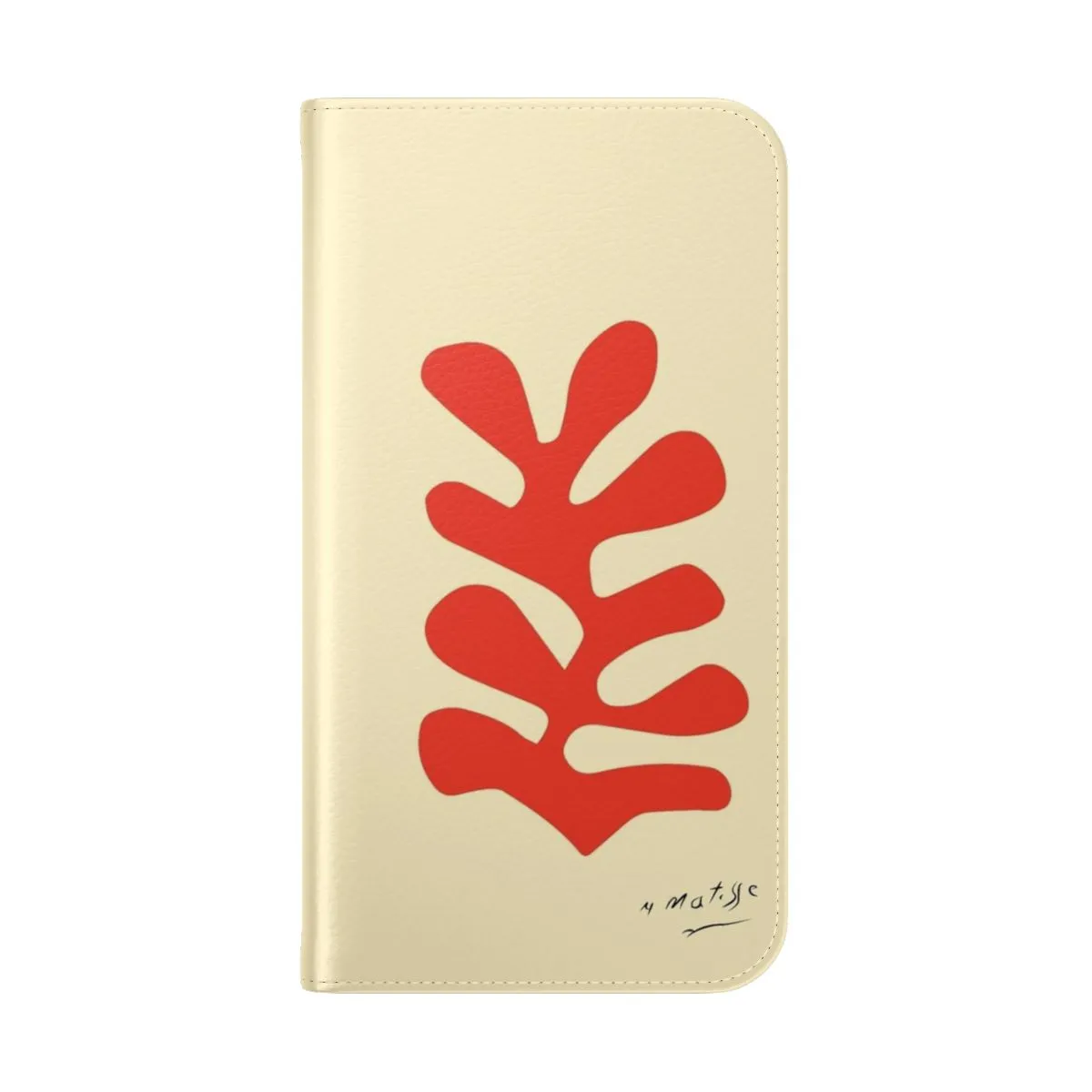 Artistic Leaf Cutout Flip Cover Phone Case - Inspired by Henri Matisse