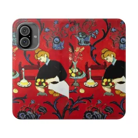 Artistic Matisse-Inspired Red Phone Case