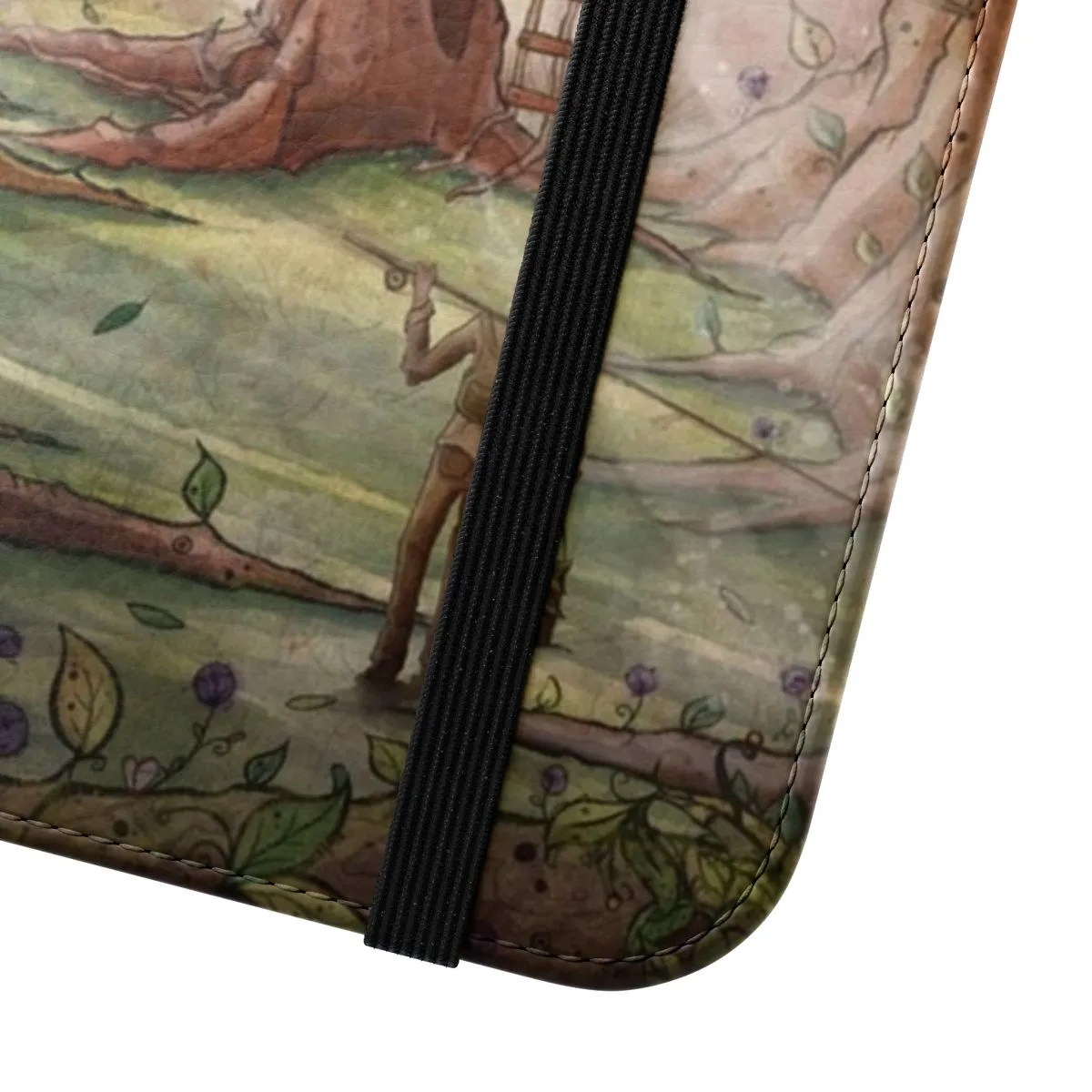 Artistic Nature-Inspired Fisherman Flip Cover Phone Case