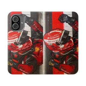 Artistic Racing Inspired Phone Case - Charles Leclerc Ferrari F1 Graffiti