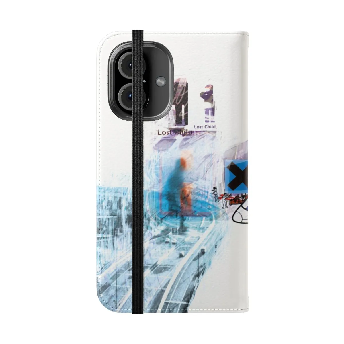 Artistic Radiohead-Inspired Flip Cover Phone Case