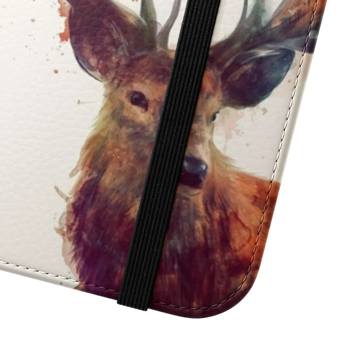 Artistic Red Deer Phone Case Flip Cover