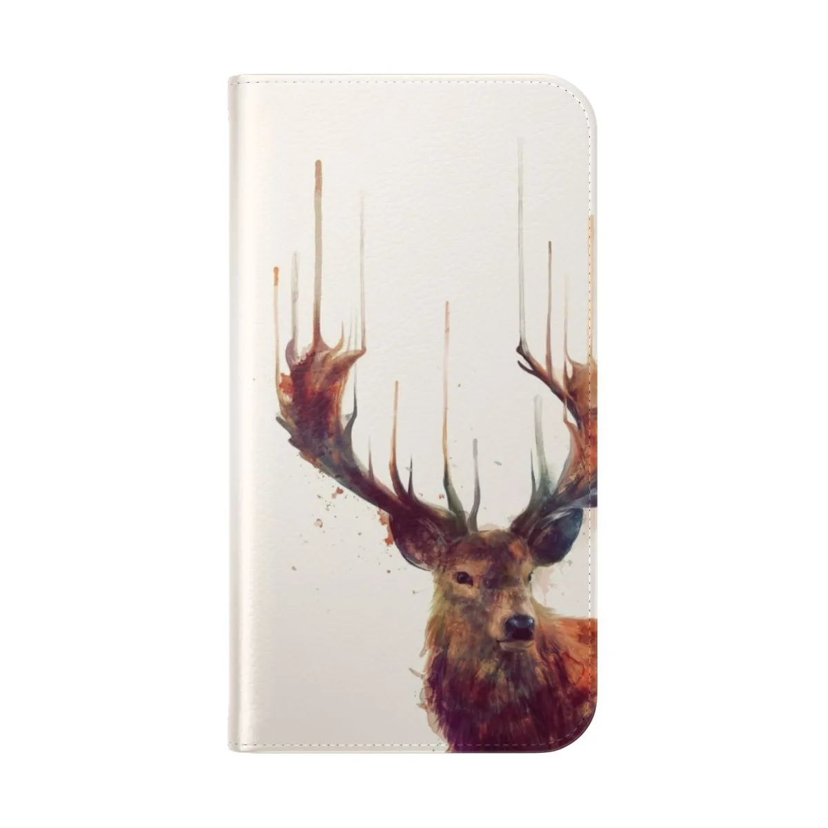 Artistic Red Deer Phone Case Flip Cover