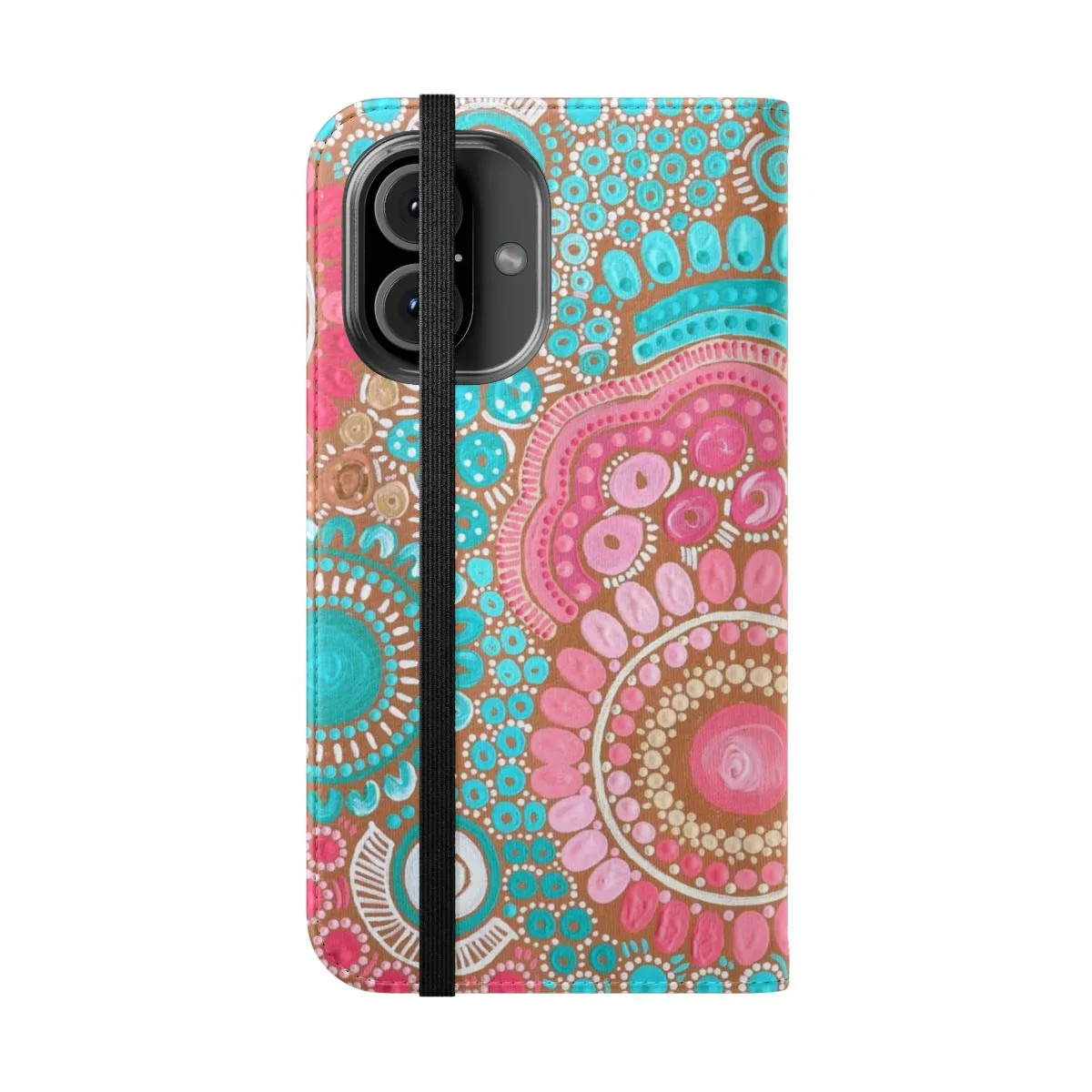 Artistic Tribal Design Flip Phone Case