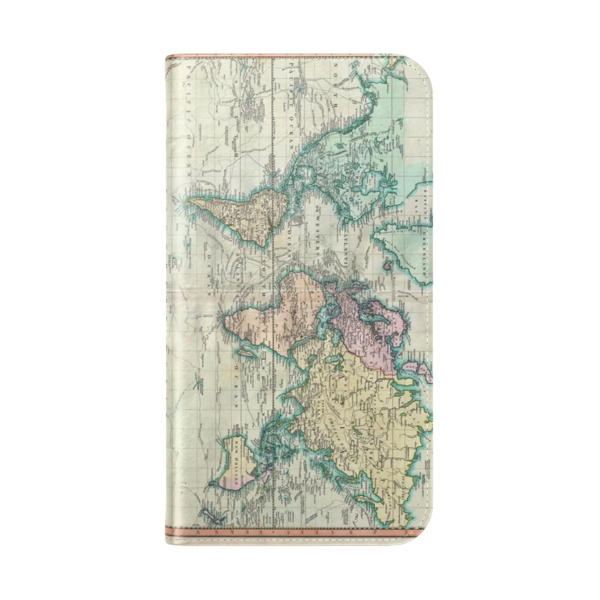 Artistic Vintage Map of the World (1801) Flip Phone Case