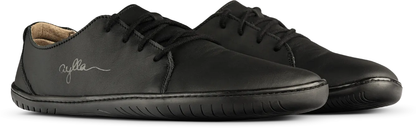 AYLLA BAREFOOT LOW CUT INCA MENS - BLACK