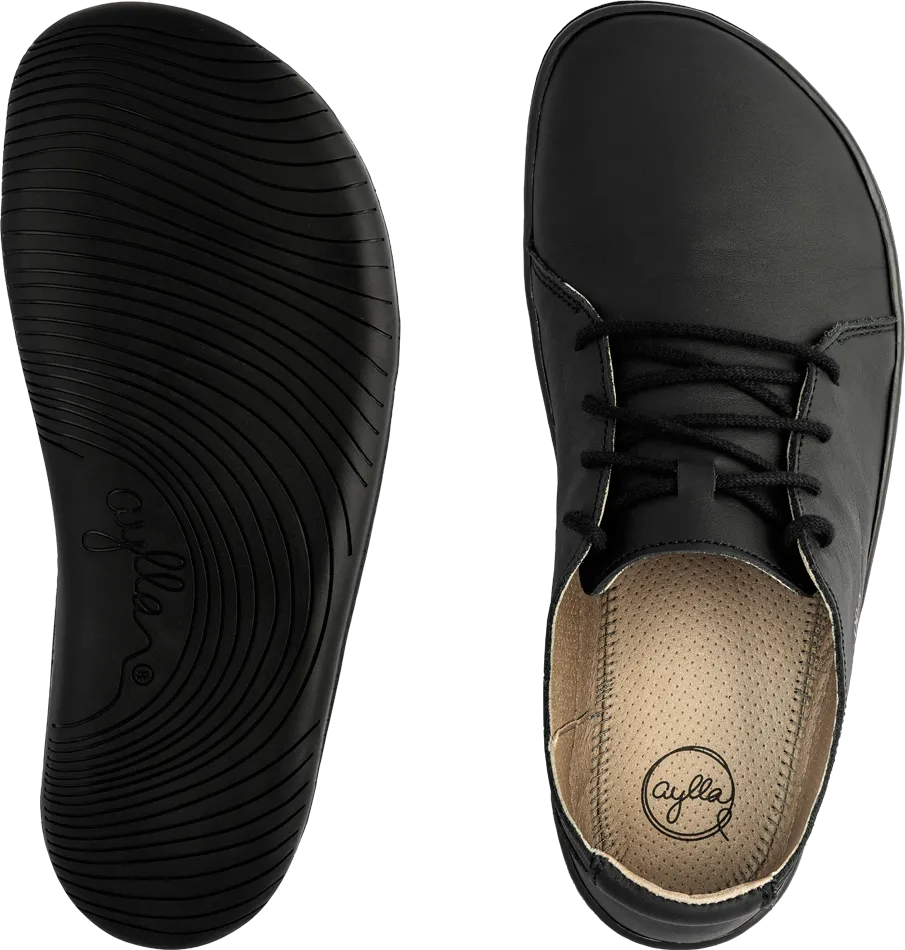 AYLLA BAREFOOT LOW CUT INCA MENS - BLACK