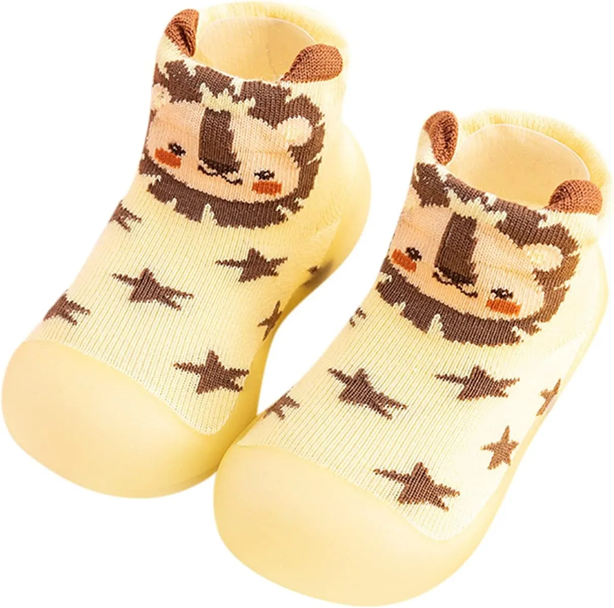 Baby Shoes,Boys Kids Girls Knit Rubber Solid Baby Stocking Shoes Slipper Socks Sole Toddler Warm Soft Baby Shoes