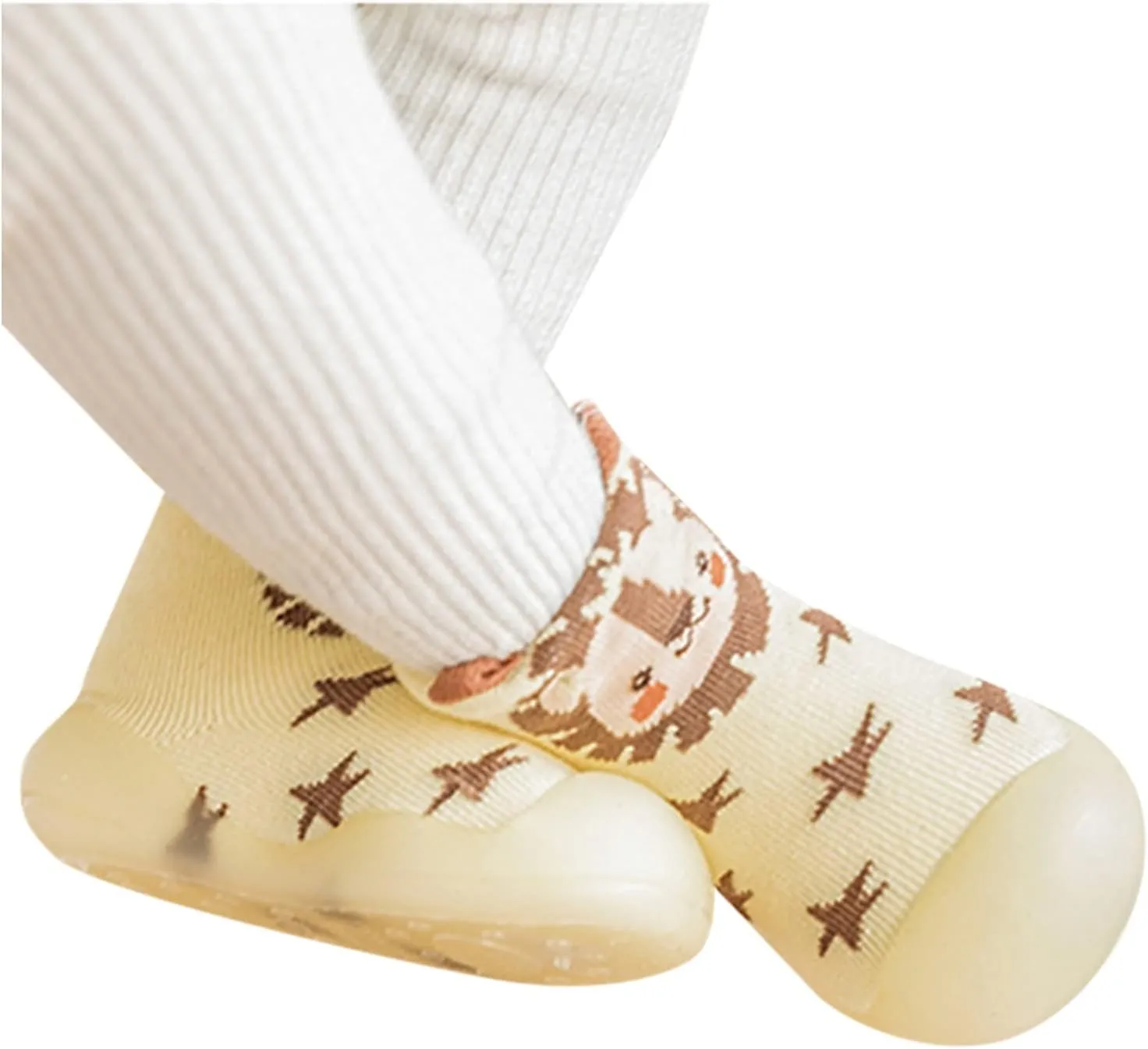 Baby Shoes,Boys Kids Girls Knit Rubber Solid Baby Stocking Shoes Slipper Socks Sole Toddler Warm Soft Baby Shoes