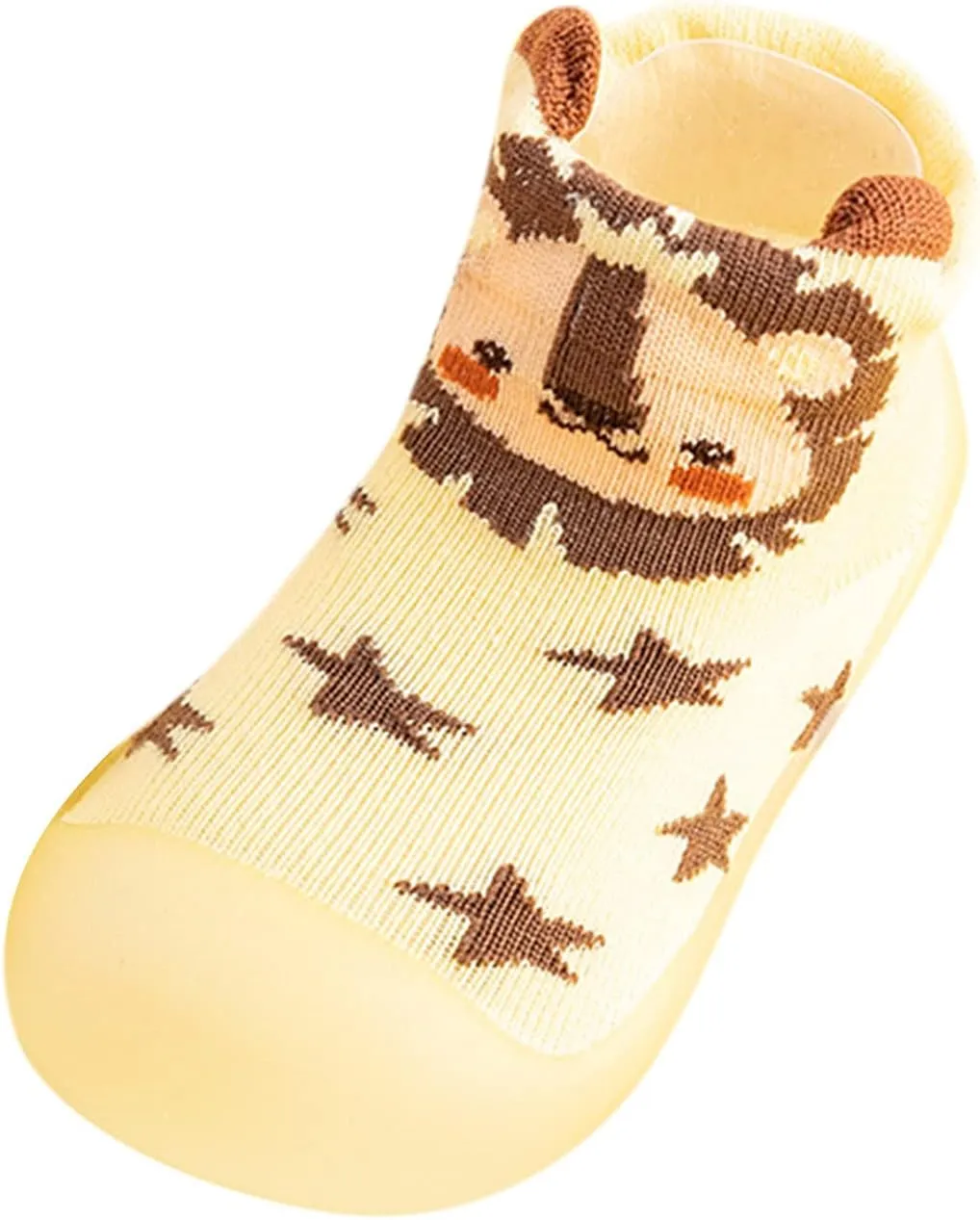 Baby Shoes,Boys Kids Girls Knit Rubber Solid Baby Stocking Shoes Slipper Socks Sole Toddler Warm Soft Baby Shoes