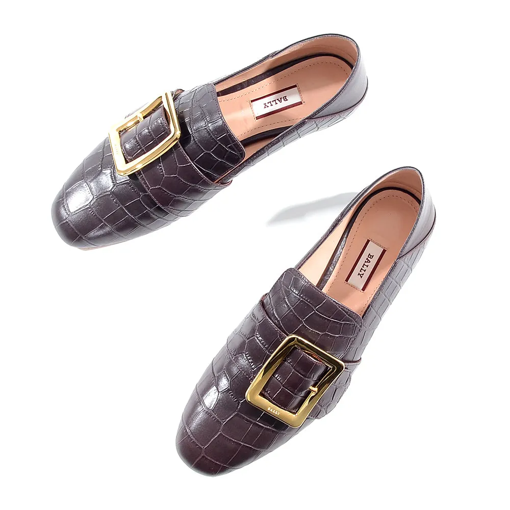 Bally Womens Slip on Smart Shoes in Brown