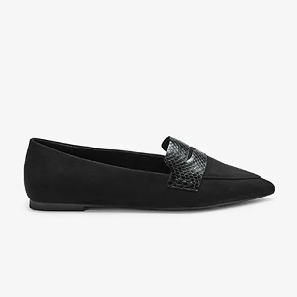 Black Forever Comfort® Point Toe Loafers