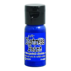 Blueprint Sketch - Distress Paint Flip Top