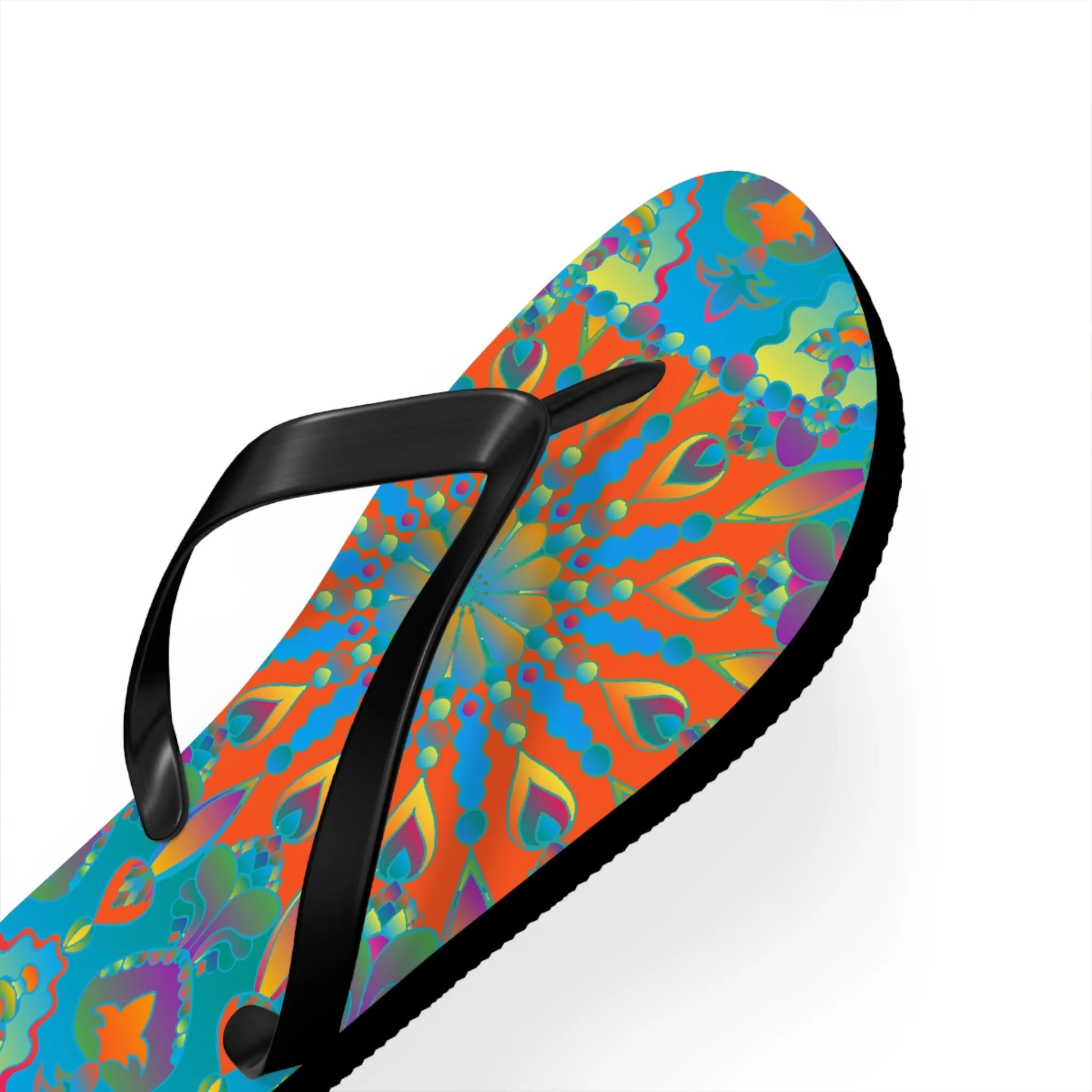 Bohemian Mandala Flip Flops for Beach Style