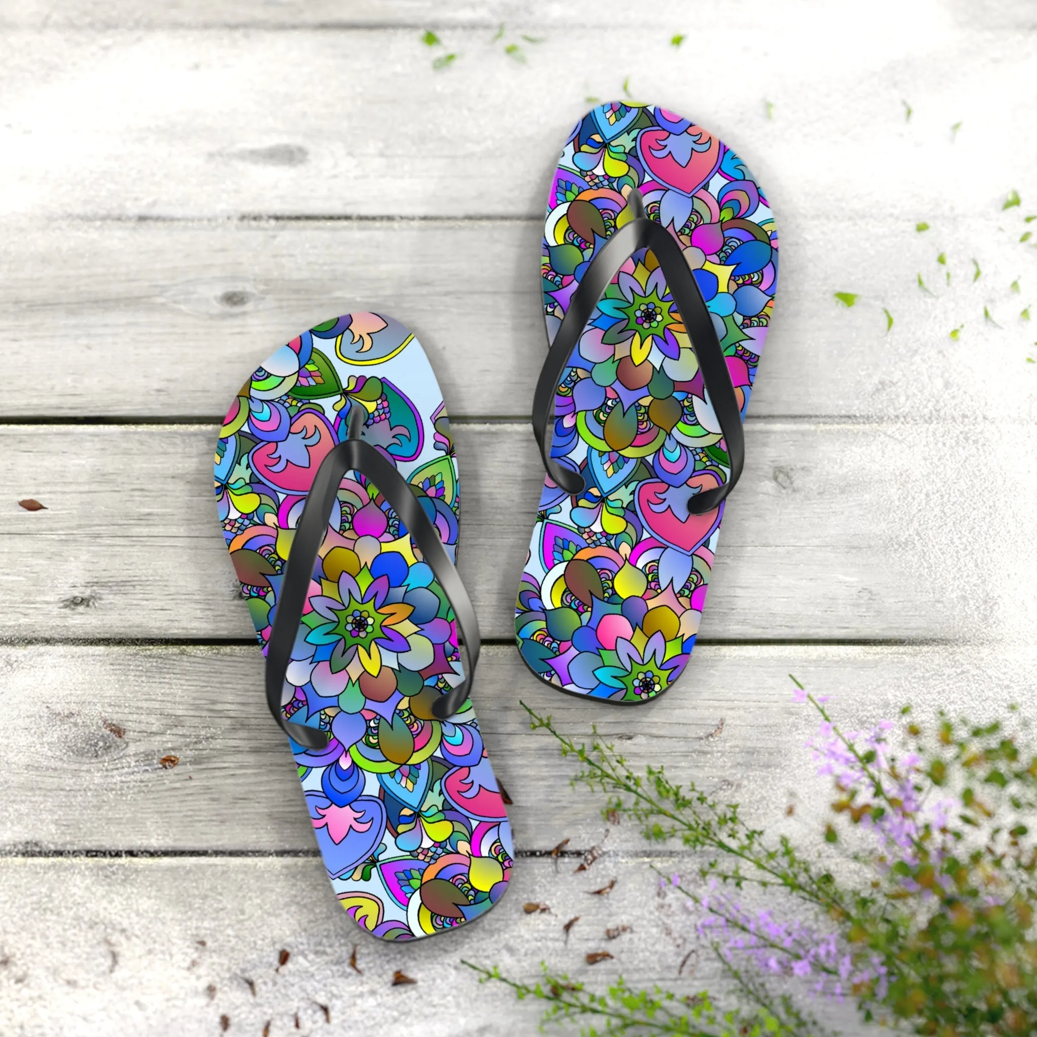 Bohemian Mandala Flip Flops - Summer Beachwear