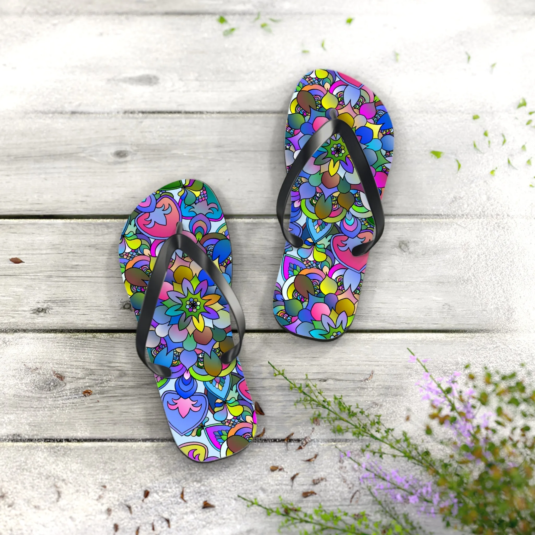 Bohemian Mandala Flip Flops - Summer Beachwear