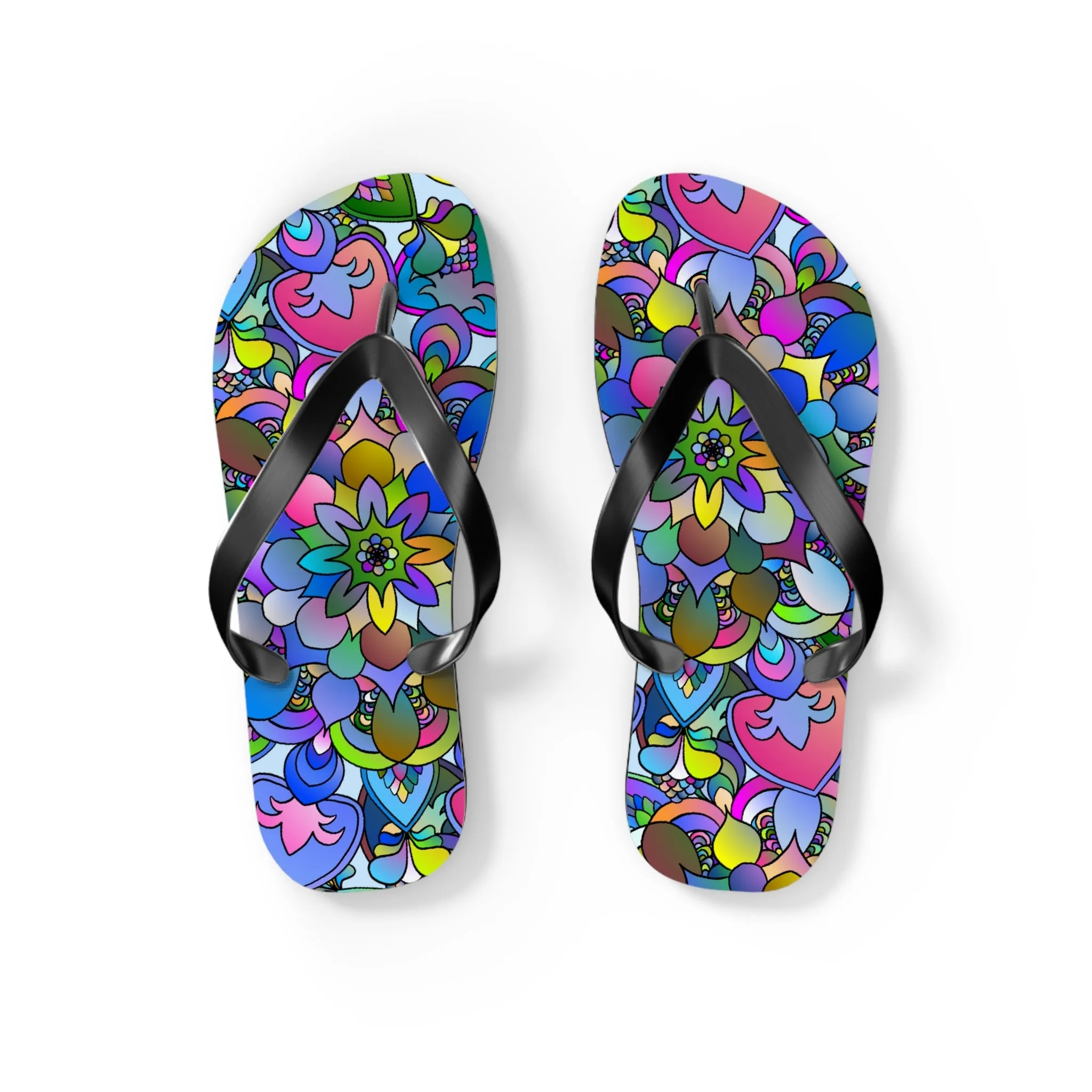 Bohemian Mandala Flip Flops - Summer Beachwear