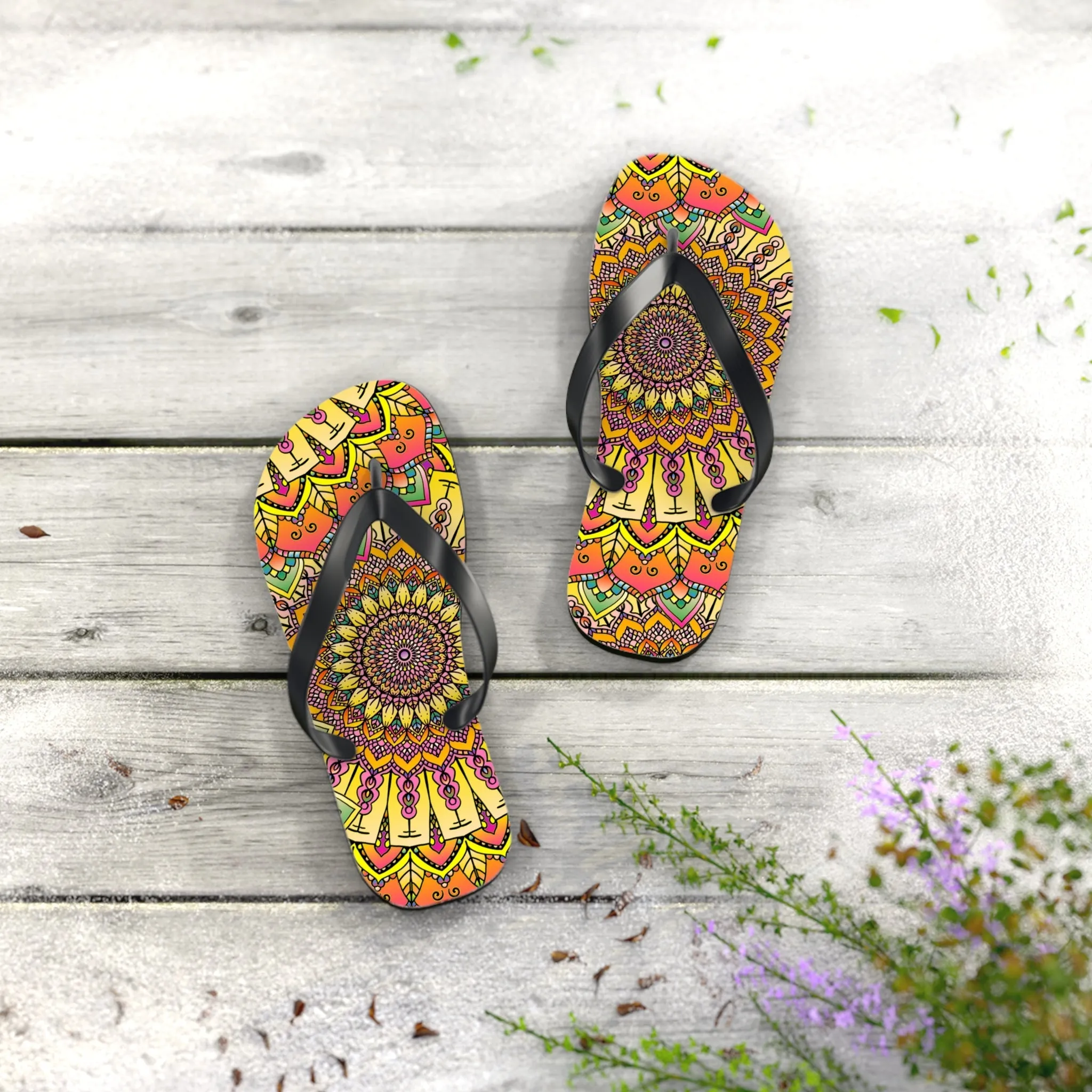 Bohemian Mandala Sandals - Colorful & Comfy