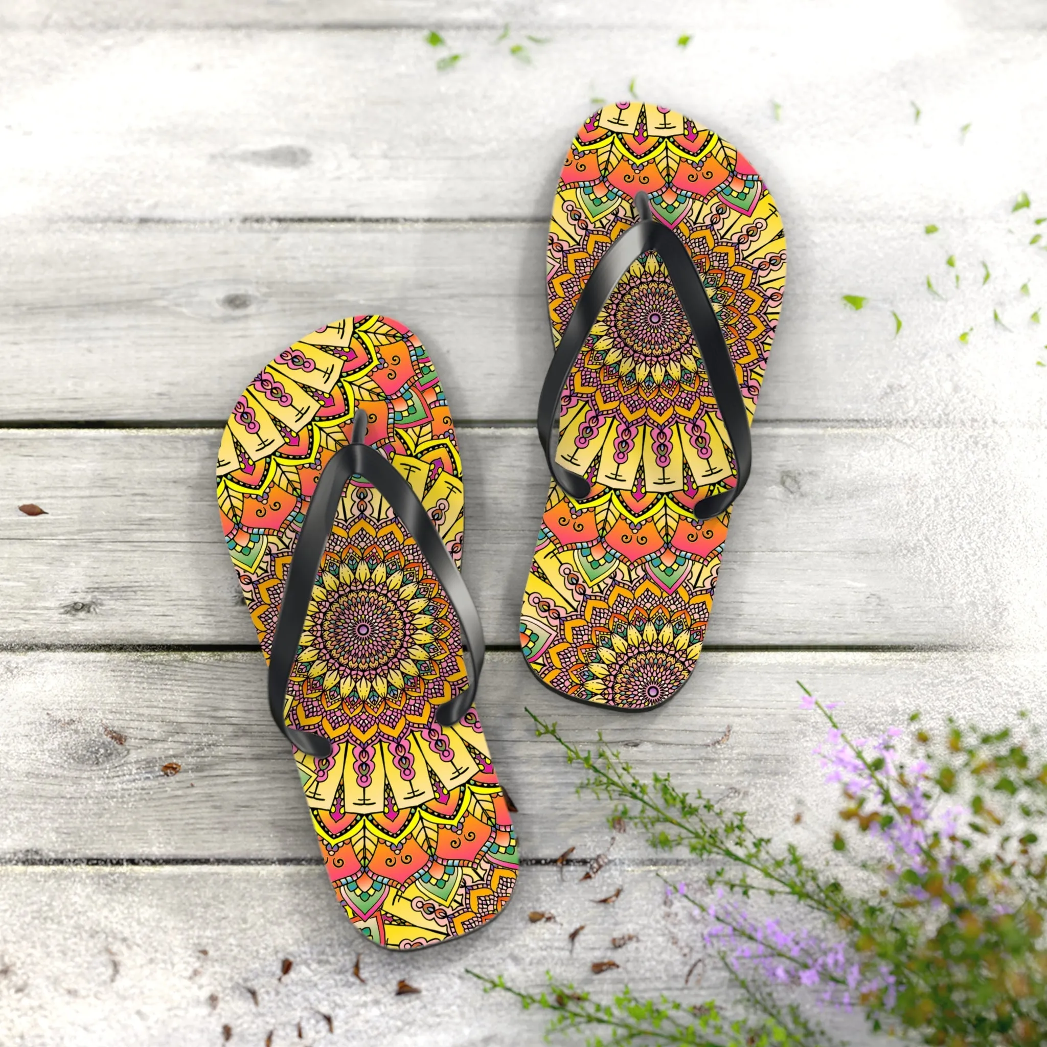 Bohemian Mandala Sandals - Colorful & Comfy