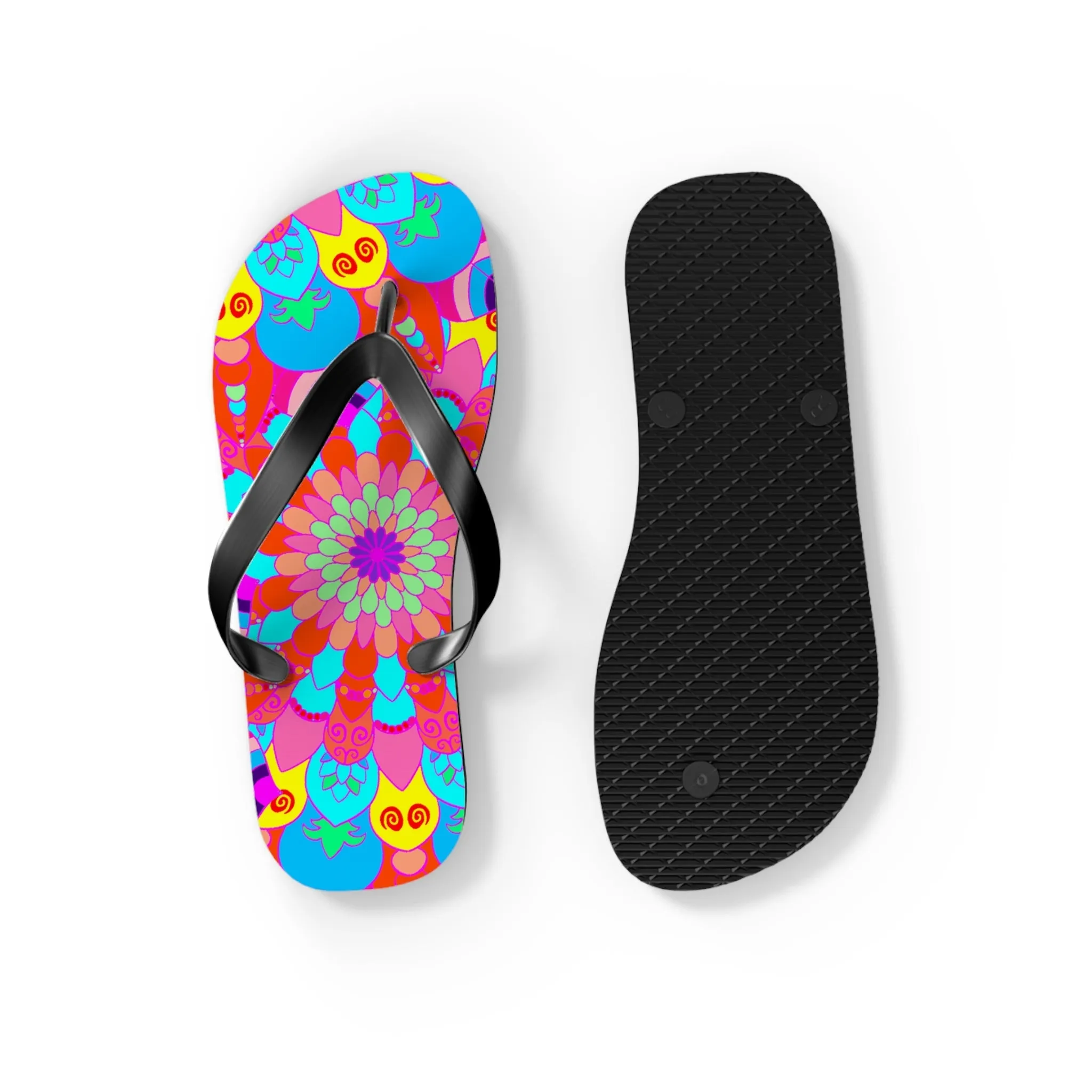 Boho Mandala Flip Flops - Summer Style