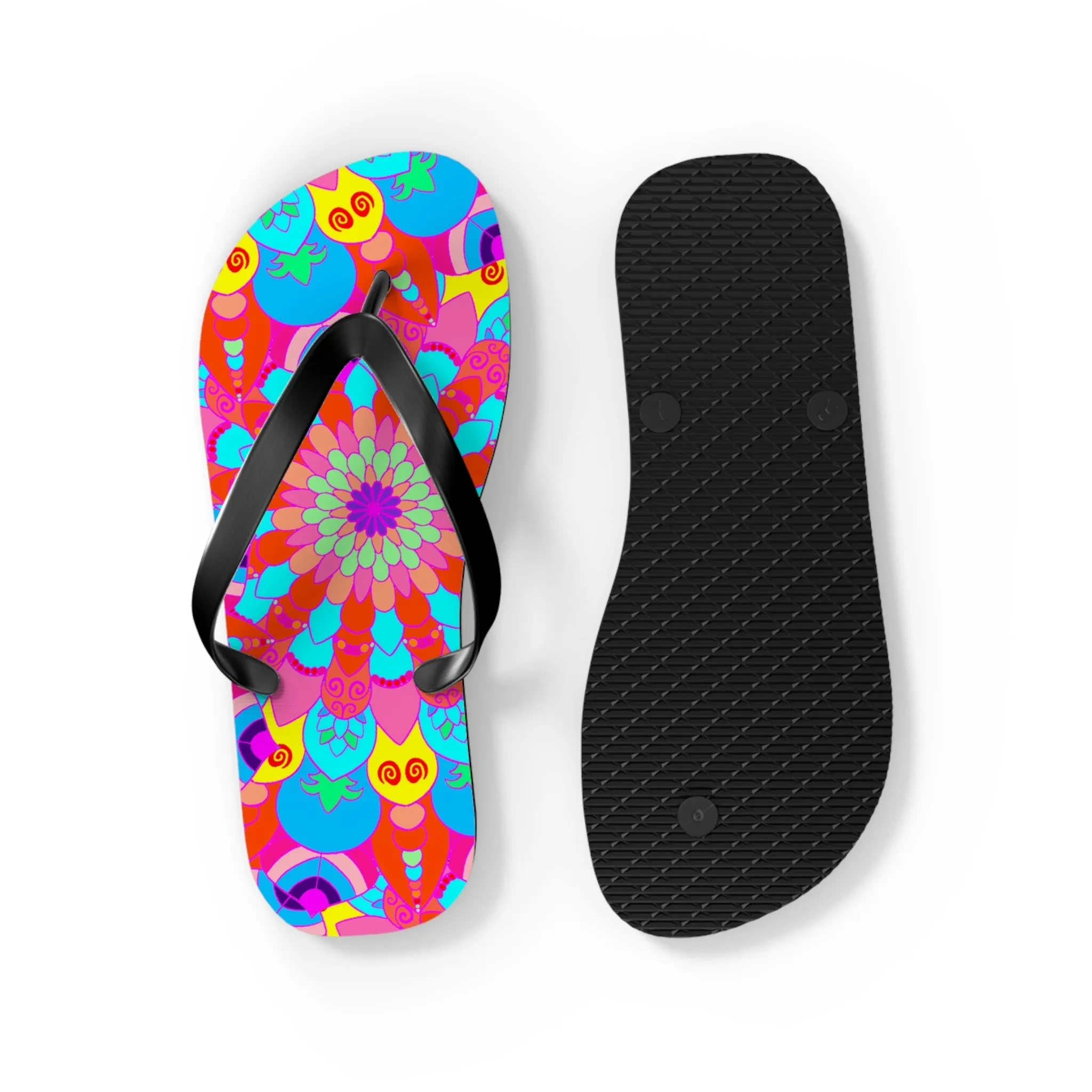 Boho Mandala Flip Flops - Summer Style