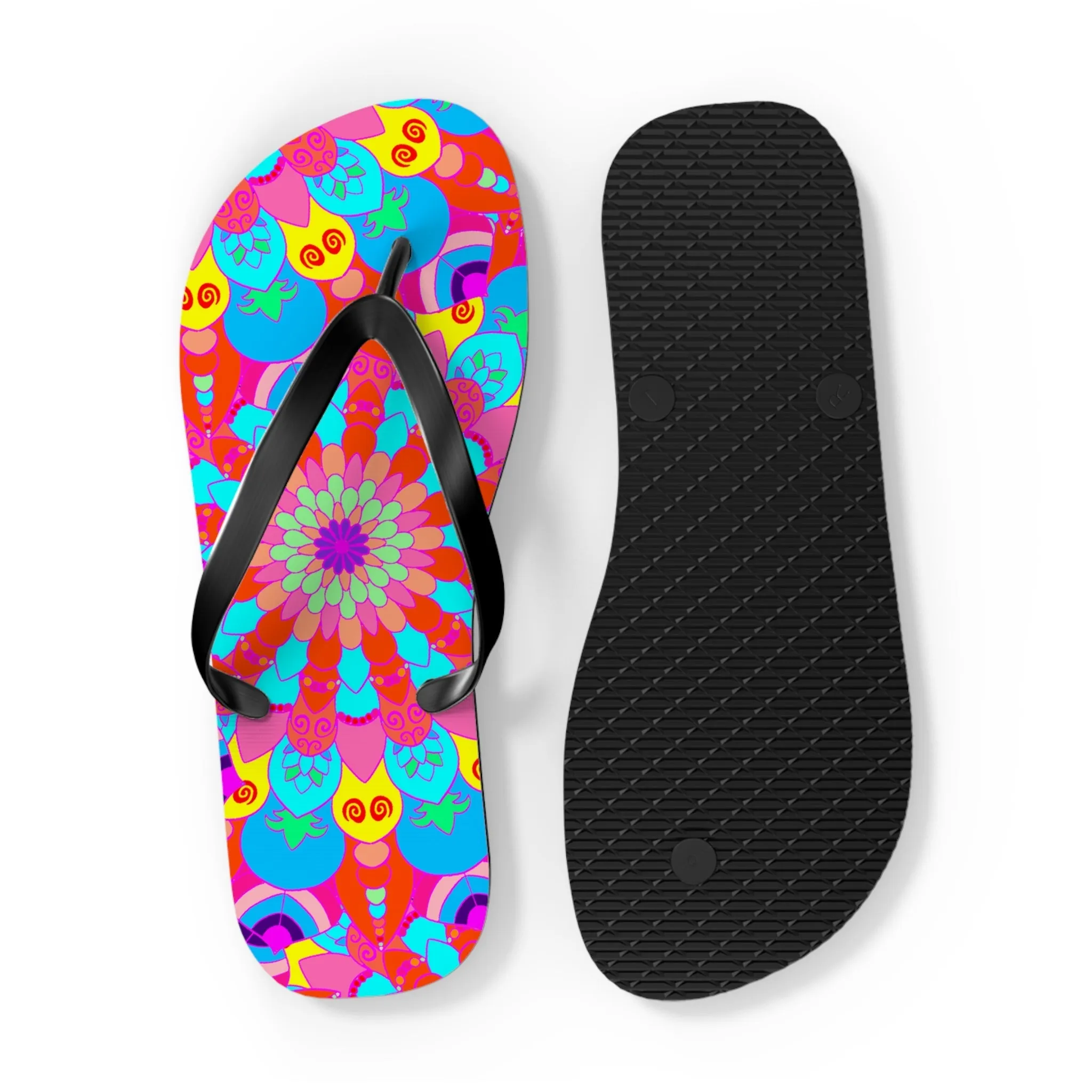 Boho Mandala Flip Flops - Summer Style