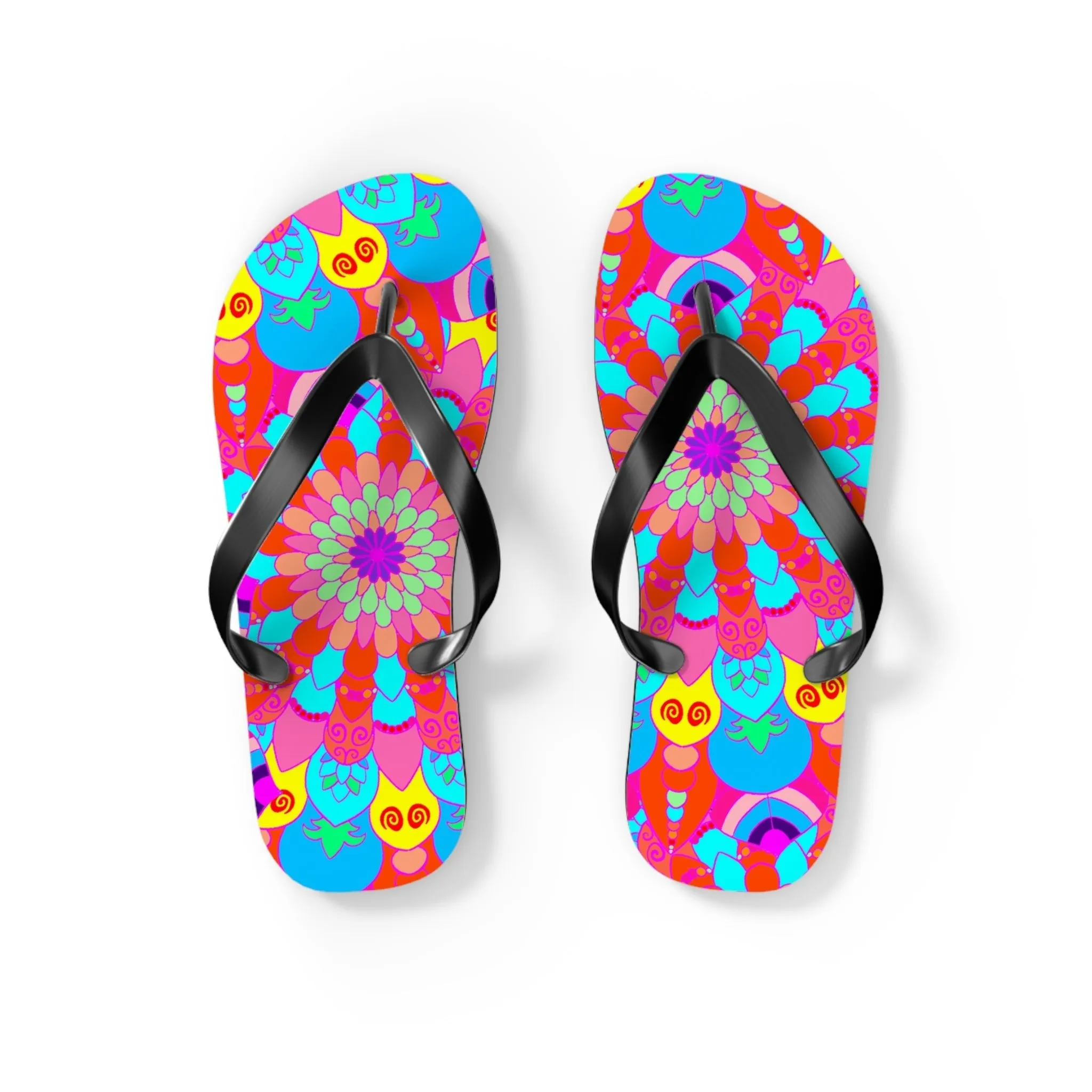 Boho Mandala Flip Flops - Summer Style