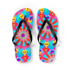 Boho Mandala Flip Flops - Summer Style