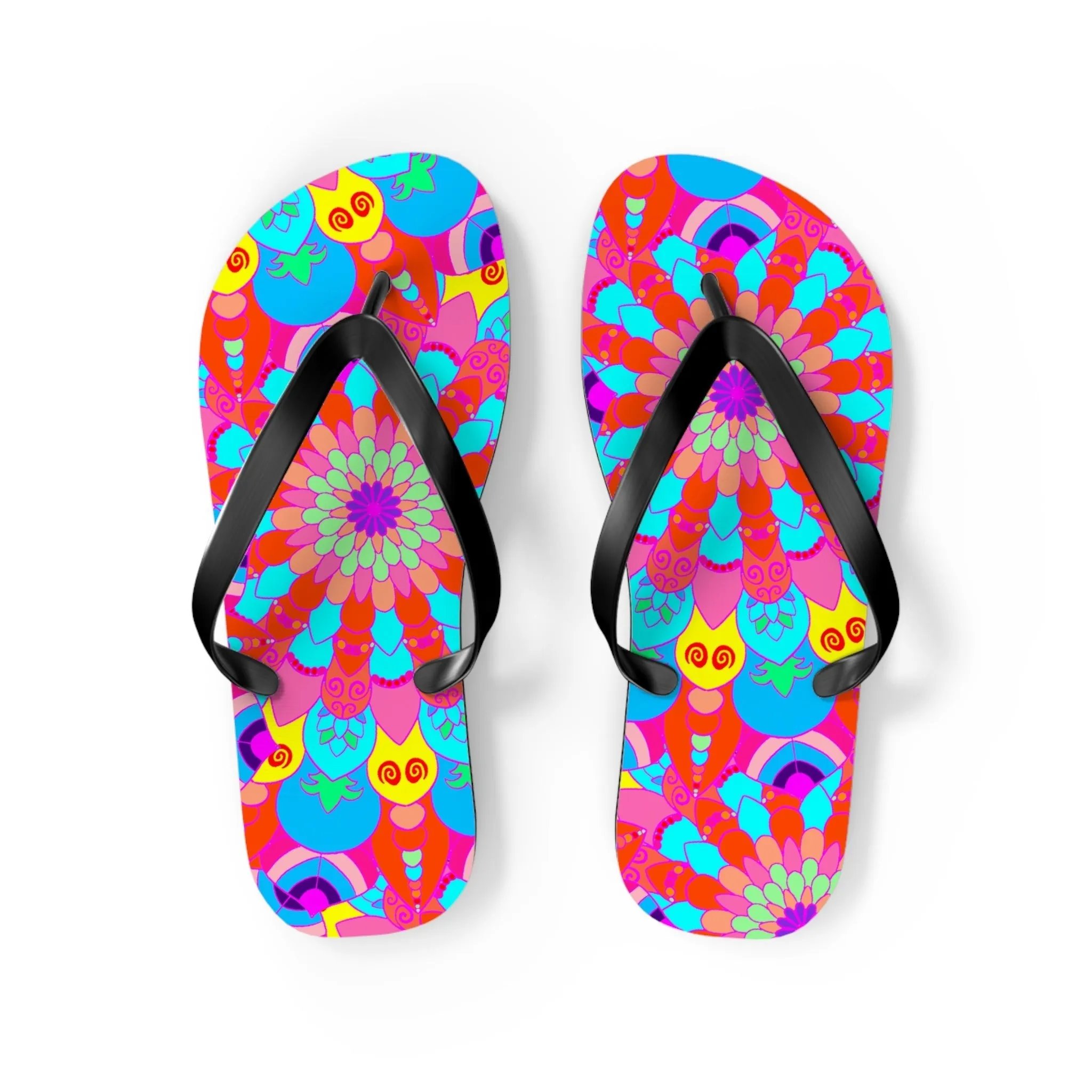 Boho Mandala Flip Flops - Summer Style