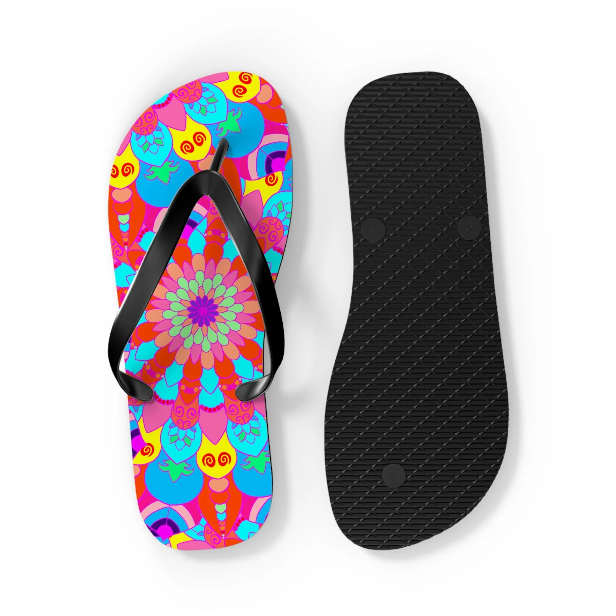 Boho Mandala Flip Flops - Summer Style